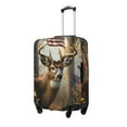 thumbnail image 2 of Daiia American Wildlife Deer Forest Luggage Cover, Thickened Washable Travel Luggage Covers, Elastic Unique Baggage Covers for 18-20 inch Luggage-Large, 2 of 9