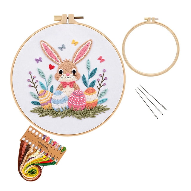 TIELUTT Easter Bunny Knitting Needles Set Knitting compatible with Machines for Blankets Knitting compatible with Machines 48 Needle Knitting Books and Patterns Circular Knitting Needles Interchangea