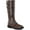 Brown PU, variant on Funtasma WALKER-130 - Super Hero Blk Pu Men'S Knee Boot-Brown PU-M