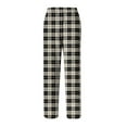 thumbnail image 6 of Havenx Pajama Pants Men Microfleece Plaid Flannel Pajama Bottoms 2025 Trendy Big and Tall Sleeping Pants Elastic Waist Wide Leg Soft Sleep & Lounge Pants,Black 2XL, 6 of 6