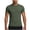 Army Green, variant on Mens Textured Diamond Plate Performance T-Shirt, Quick Dry Slim Fit Crew Neck Polyester Tee, Gray,Size M