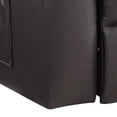 thumbnail image 4 of Benjara Evans 37" Recliner Chair- Power Lift- 2 Cupholders- Brown Faux Leather, 4 of 6