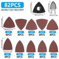 thumbnail image 2 of Triangle Oscillating Multi Tool Sanding Pad Oscillating Tool Sandpaper For Triangle Multitool Sanding Pads, 2 of 6
