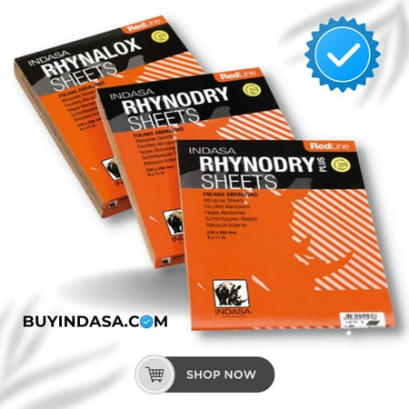 

Buy Indasa Red Line Rhynodry Heavy Duty Sanding Sheets (5 Series). 80 Grit