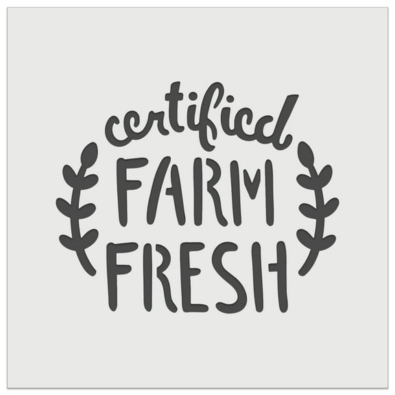 Certified Farm Fresh DIY Cookie Wall Craft Stencil - 5.5 Inch