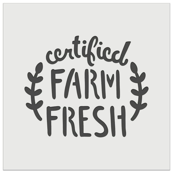 Certified Farm Fresh DIY Cookie Wall Craft Stencil - 9.0 Inch