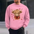 thumbnail image 1 of Ceisia Men's Regular-Fit Crew-Neck Heart-Yak Printed Casual Sweatshirt Gift, 1 of 6