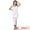 White, variant on DARING DIVA Women's 2 Pieces Crochet Set Crop Top Slit Skirt Outfit XS White