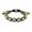Yellow, variant on Mens Black Pave Crystal Disco Ball Shamballa Inspired Bracelet Black Cord Stackable Adjustable