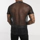 thumbnail image 5 of Camisa de manga corta transpirable delgada con perspectiva de malla sexy para hombre Pompotops  oipoqjl33036, 5 of 9