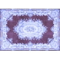 thumbnail image 1 of Ahgly Company Machine Washable Indoor Rectangle Medallion Blue French Area Rugs, 2' x 5', 1 of 4