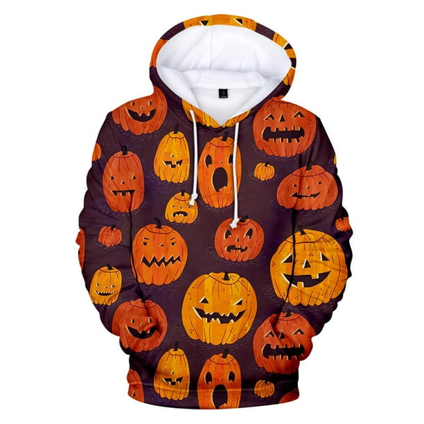 Sudaderas con capucha de Cosplay de Halloween, chaqueta informal para niños y adultos, tallas para niños, jersey de calabaza, Jersey Unisex05Niños140 Deng Xun unisex