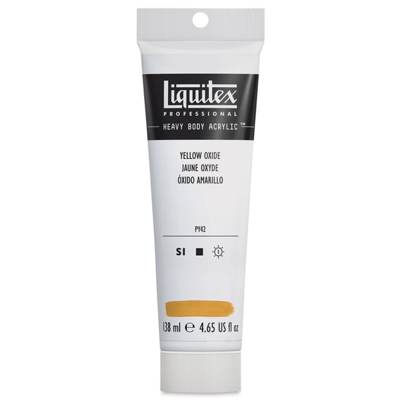 Liquitex Heavy Body Artist Acrylics - Yellow Oxide, 4.65 oz Tube