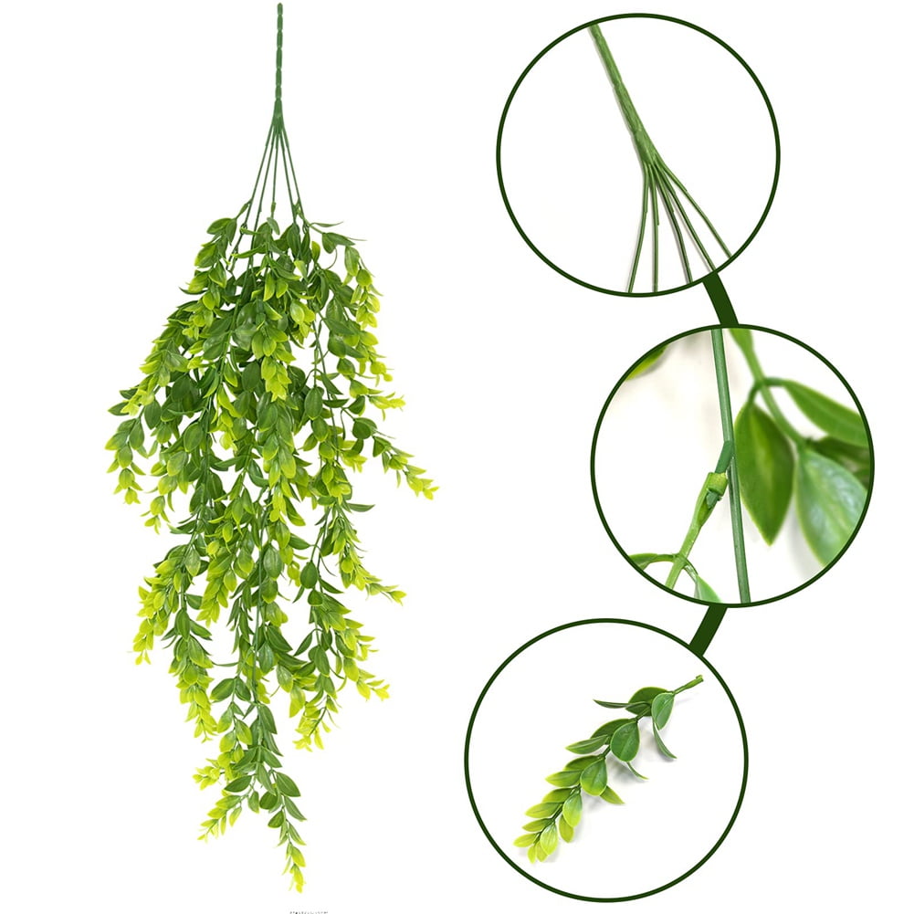 faux hanging plant 2Pcs Artificial Hanging Plants 32in Fake Hanging