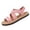 Pink, variant on Summer Two-Tone Strappy Sandals, Open Toe Espadrille Sandals for Women, Womens Sandals Memory Foam Open Toe Cork Footbed House Slippers Lightweight for Women Beach Essentials Vacation, Pink 6