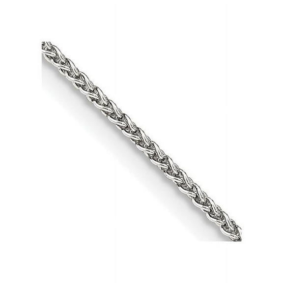 Finest Gold Sterling Silver 1.5 mm Round 14 in. Spiga Chain