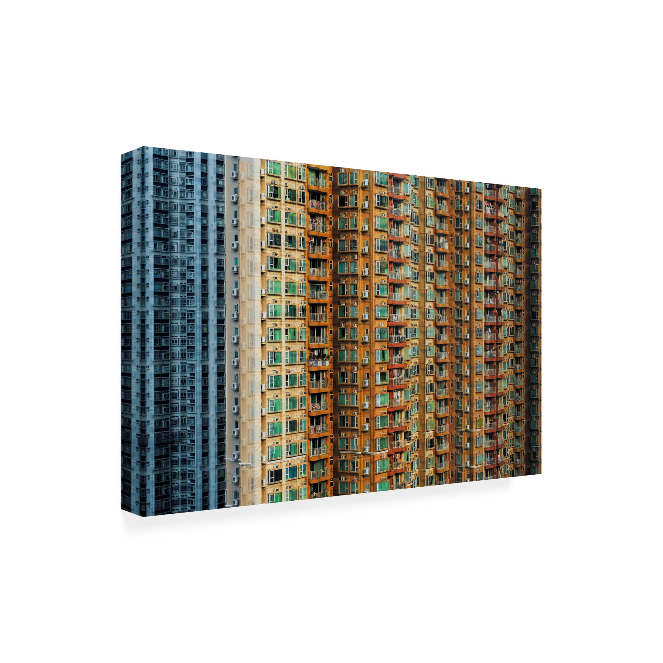 Trademark Fine Art Jonathan Lai Claustrophobic Hk Canvas Wall Art
