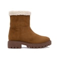 thumbnail image 2 of Esprit Ariana Women's Faux Suede Sherpa Lined Round Toe Ankle Boots, 2 of 3