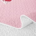 thumbnail image 5 of Manfei Cute American Flag Heart Bed Spread Queen,Pink Queen Coverlet Set,3pcs, 5 of 7