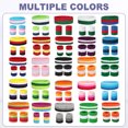 thumbnail image 5 of Uxcell Sweat Band Set Sports Terry Cloth Headband Wristband Set 7"x2" Moisture Wicking Sweat Absorbing Head Band Dark Green/White, 5 of 6