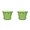 Green-2pcs, variant on DefiDgd Ruffled Edge Ceramic Planter Pots,Modern Wave-edged Planters for Greenery and Florals, Indoor Outdoor Planters for Shelf Table Patio,Garden Home Decoration(White)