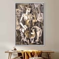 thumbnail image 2 of Woman Playing A Cello, Canvas Print, Canvas Gift, 3D Printed Canvas, Abstract Woman Canvas Decor, Musician Woman Wall Decor, Cubism Printed, Canvas Wall Decor - Gold Framed, 2 of 5