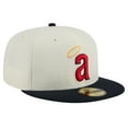thumbnail image 3 of Men's New Era Cream California Angels Cooperstown Collection Chrome 59FIFTY Fitted Hat, 3 of 6