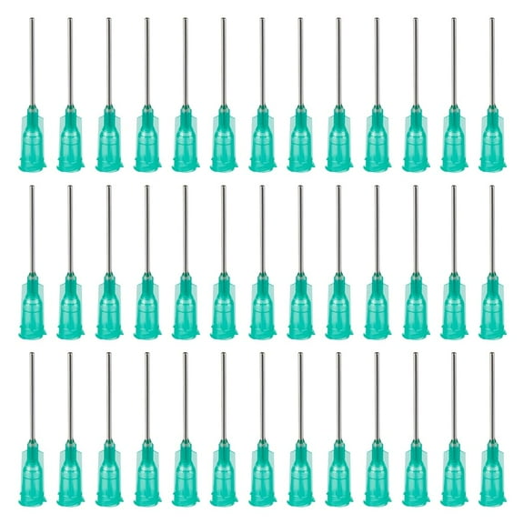 1set 120Pcs 304 Stainless Steel Dispensing Needle 18 Gauge Turquoise Blunt Tip Glue Bottle Needles with Luer Connector for Alcohol Essential Oil Dispensers Blue