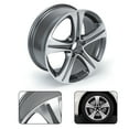thumbnail image 4 of 18" Wheel Rim 18x8-inch 5-Lug Machined Grey, for Mercedes-Benz E-Class 2017-2019 E300, 2020 E350, 4 of 11