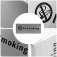 thumbnail image 3 of Stainless Steel No Smoking Sign Double Side Table No Smoking Sign for Office Decoration, 3 of 7