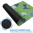 thumbnail image 6 of Long Mouse Pads for Desk,Green Cartoon Dinosaurs Grass Pattern Desk Mats on Top Of Desks, Desk Mouse Pad Extra Large with 3mm Non-Slip Base and Stitched Edge for Gaming,Office,Work,Home 31.5"x11.8", 6 of 6