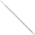 thumbnail image 5 of Auriga Fine Jewelry 925 Sterling Silver Rh-plated CZ Fancy w/1inch ext. Bracelet for Women, 5 of 6