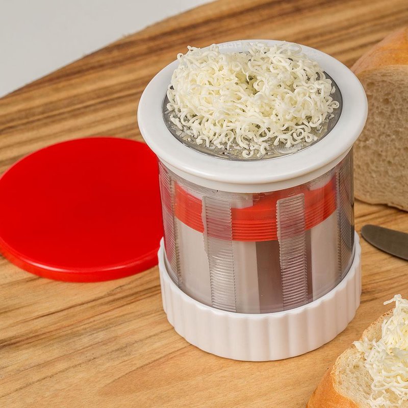 COOKS INNOVATIONS Butter Mill Grater Red & White Softer