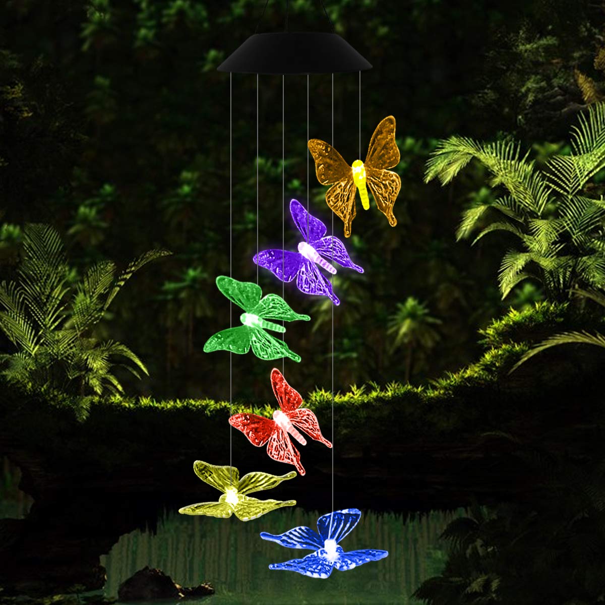 TiokMc Solar Butterfly Wind Chimes with LED photo 4