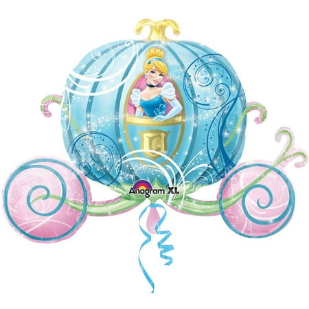 Disney Princess Carriage Shaped Jumbo Foil Balloon