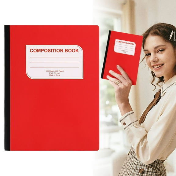 American Style Column-Ruled Notebook - Thickened Soft Cover with 100 Sheets/200 Pages for Accounting, Office Work, and Legal Note-Taking