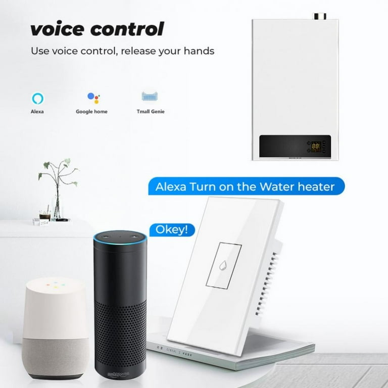 Wifi calentador de outlet agua alexa google home