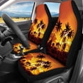 thumbnail image 2 of Renewold Hawaiian Palm Tree Gold Car Seat Covers Full Set for Women Men, Front Seat Protector Cover + Rear Backrest + Bottom Cover Full Set of 4pcs, 2 of 7