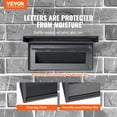 thumbnail image 2 of VEVOR Through The Wall Drop Box 12.5x6.3x16.9" Mailbox with Code Lock Black, 2 of 9