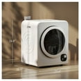 thumbnail image 3 of Portable Clothes Dryer 1300W, Compact Laundry Tumble Dryer - 3.3 Cu. Ft, Stainless Steel Drum, White - Ideal for Apartments, Dorms & Small Spaces, 3 of 9