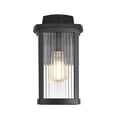 thumbnail image 6 of CHLOE Evie Transitional 1 Light Textured Black Outdoor Wall Sconce 14" Height, 6 of 12