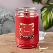 Mainstays Single-Wick Scented Glass Jar Candle, Cinnamon, 20oz.
