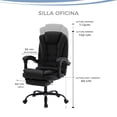 thumbnail image 4 of Silla de escritorio ejecutiva ergonómica de vinipiel marca Gravita, 4 of 7
