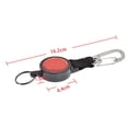 thumbnail image 4 of POINTERTECK Stainless Steel Retractable Wire Stretch Spring Rope Keychain Lanyard Anti-Lost Key Ring For Outdoor Diving, 4 of 9