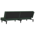 thumbnail image 5 of vidaXL 2-Seater Sofa Bed Dark Green Velvet, 5 of 5
