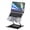 Black, variant on Havezk Laptop Stand Z-shaped Aluminum Alloy Tablet Pad Cooling Holder Folding Radiator Portable for 10-17Inches Notebook Stand
