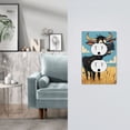 thumbnail image 5 of Fotbe Whimsical Cartoon Cow Print Duplex Receptacle Wall Plate, 1-Gang 5.0" x3.0" Wall Outlet Covers, Dual Outlet Faceplates Covers, Color-matched Screws Included-Style S, 5 of 6