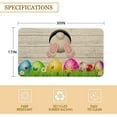 thumbnail image 2 of Roszwtit Easter Door Mat 30 X 17 Inch Easter Eggs Bunny Tail Doormat Indoor Outdoor Entrance Floor Mat Non Slip Easter Decor Rubber Mats, 2 of 6