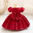 thumbnail image 5 of Fshinging Dresses For Girls Bowknot Wedding Bridesmaid Birthday Party Pageant Baptism Princess Gift Dress Size 12-18 Months, 5 of 5