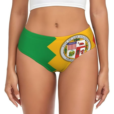 Women s Los Angeles California Flag Hipster Underwear 3D printed Bikini Panties Briefs Small